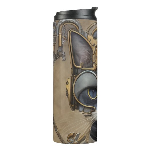 steampunk thermosbeker (Gedraaid links)