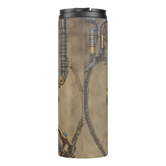 steampunk thermosbeker (Achterkant)