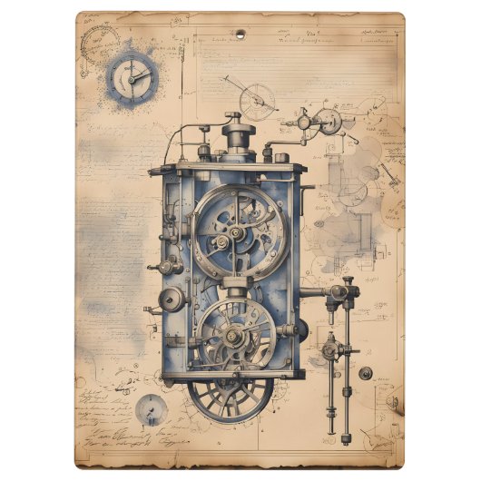 Steampunk Thingamajig Klembord (Achterkant)