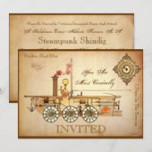 Steampunk ThMED Party Kaart (Voorkant / Achterkant)