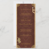 Steampunk "Ticket" Uitnodiging/Menu Kaart (Voorkant)