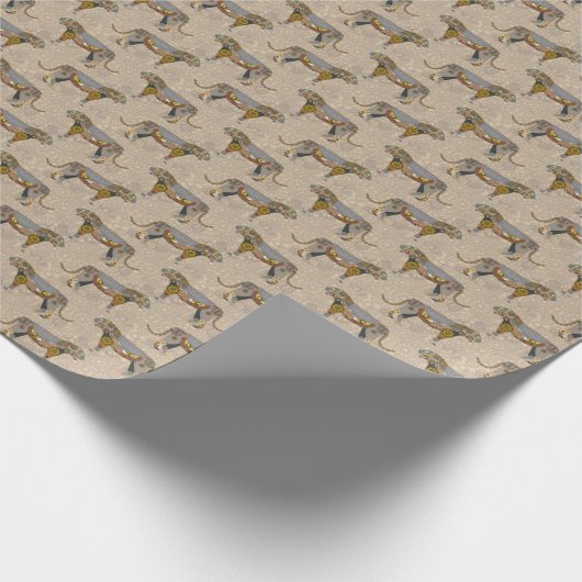 Steampunk Tiger Cadeaupapier (Hoek)