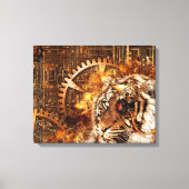 Steampunk Tiger Canvas Afdruk (Voorkant)