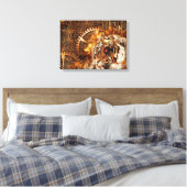 Steampunk Tiger Canvas Afdruk (Insitu (Slaapkamer))