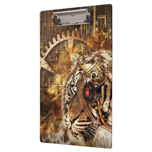 Steampunk Tiger Klembord (Links)