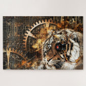 Steampunk Tiger Legpuzzel (Horizontaal)