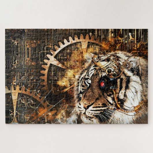 Steampunk Tiger Legpuzzel (Horizontaal)