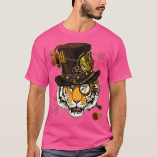 Steampunk Tiger Steampunk Tiger Dierenvrienden T-shirt