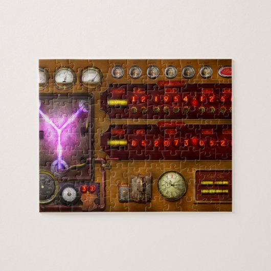 Steampunk - Tijdelijke Flux Legpuzzel (Horizontaal)