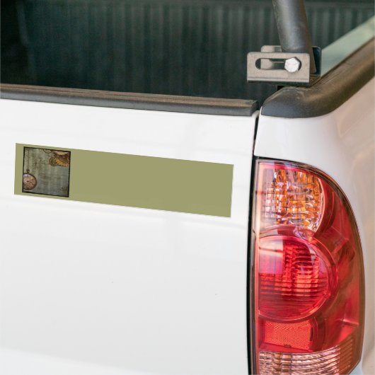Steampunk-tijdmachine Bumpersticker (Op Truck)