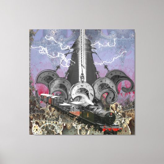 Steampunk Tijdmachine Canvas Print  (Voorkant)