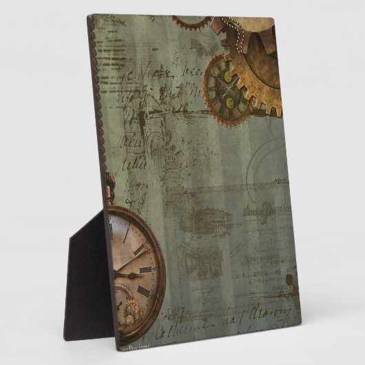 Steampunk-tijdmachine Fotoplaat (Zijkant)