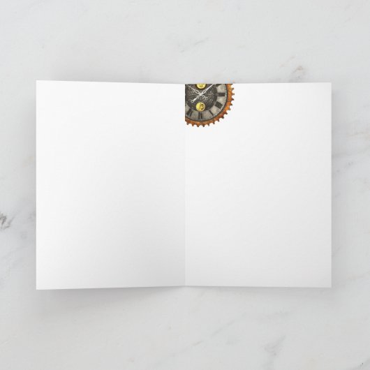 Steampunk-tijdmachine Kaart (Binnen)