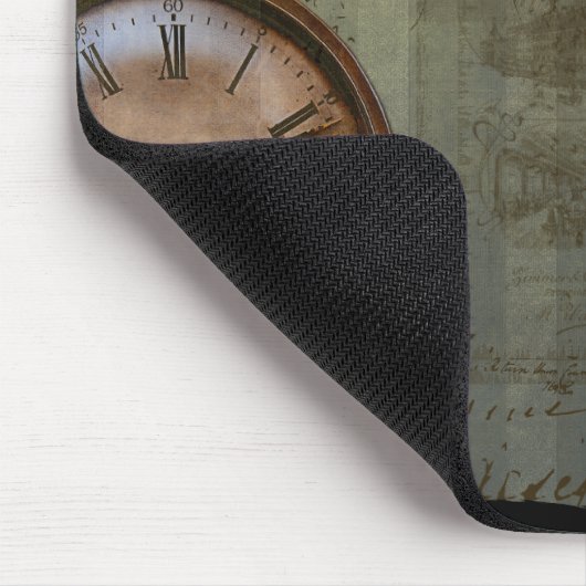 Steampunk-tijdmachine Muismat (Hoek)