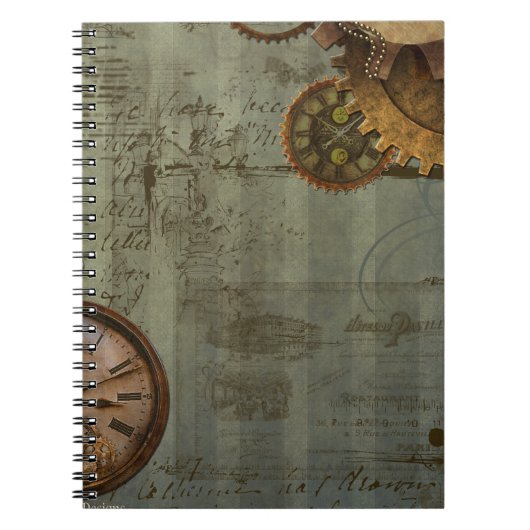 Steampunk-tijdmachine Notitieboek (Voorkant)