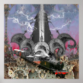 Steampunk-tijdmachine Poster (Voorkant)