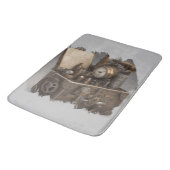 Steampunk tijdmachine -  schatkist badmat (Gekanteld)