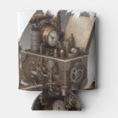Steampunk tijdmachine -  schatkist blikjeskoeler (Achterkant)
