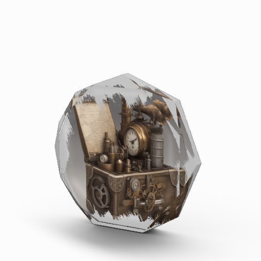 Steampunk tijdmachine -  schatkist fotoblokken (Rechts)