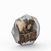 Steampunk tijdmachine -  schatkist fotoblokken (Links)