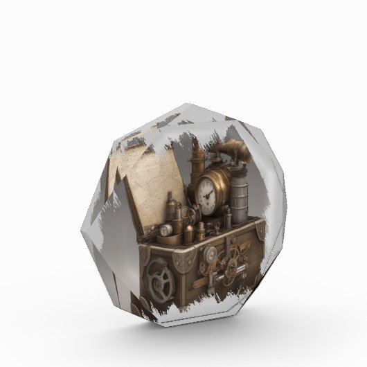 Steampunk tijdmachine - schatkist fotoblokken (Links)