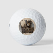 Steampunk tijdmachine -  schatkist golfballen (Voorkant)