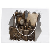 Steampunk tijdmachine - schatkist groot cadeauzakje (Achterkant)