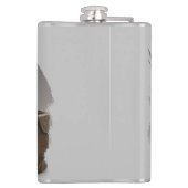 Steampunk tijdmachine - schatkist heupfles (Achterkant)