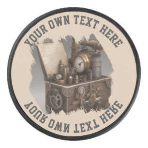 Steampunk tijdmachine - schatkist hockey puck