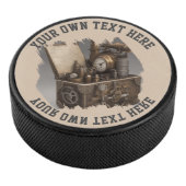 Steampunk tijdmachine -  schatkist hockey puck (3/4)