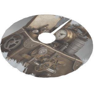Steampunk tijdmachine -  schatkist kerstboom rok