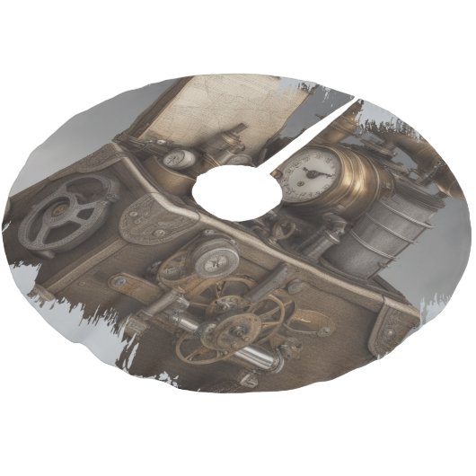 Steampunk tijdmachine -  schatkist kerstboom rok (Gekanteld)