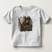 Steampunk tijdmachine -  schatkist kinder shirts (Voorkant)