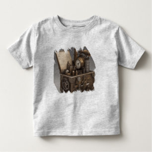 Steampunk tijdmachine -  schatkist kinder shirts