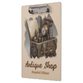 Steampunk tijdmachine - schatkist klembord (Links)