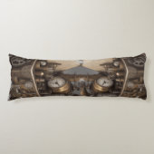 Steampunk tijdmachine -  schatkist lichaamskussen (Voorkant)