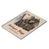 Steampunk tijdmachine - schatkist notitieboek (Linkerzijde)