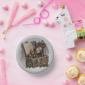 Steampunk tijdmachine -  schatkist papieren kommen (Feest)