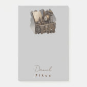 Steampunk tijdmachine -  schatkist post-it® notes (Voorkant)