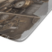 Steampunk tijdmachine - schatkist snijplank (Hoek)