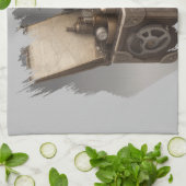 Steampunk tijdmachine -  schatkist theedoek (Gevouwen)