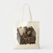 Steampunk tijdmachine -  schatkist tote bag (Voorkant)