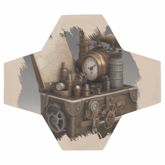 Steampunk tijdmachine -  schatkist voetbal (Enkel)