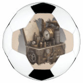 Steampunk tijdmachine -  schatkist voetbal (Voorkant)