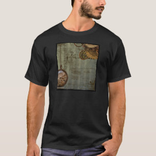 Steampunk-tijdmachine T-shirt