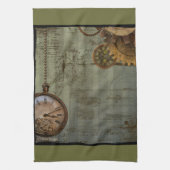 Steampunk-tijdmachine Theedoek (Verticaal)