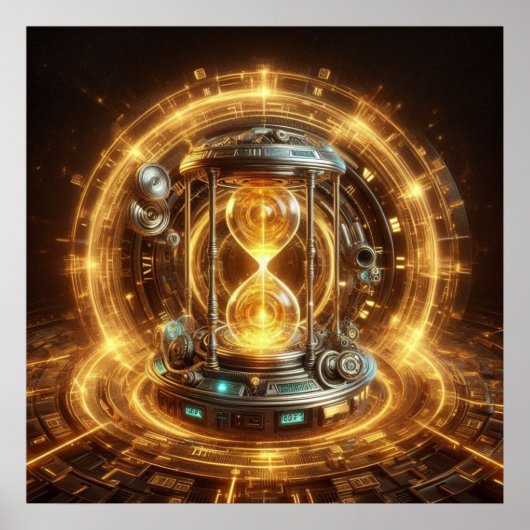 Steampunk, Tijdmachine, Tijd/Ruimte/Continuum 003X Poster (Voorkant)