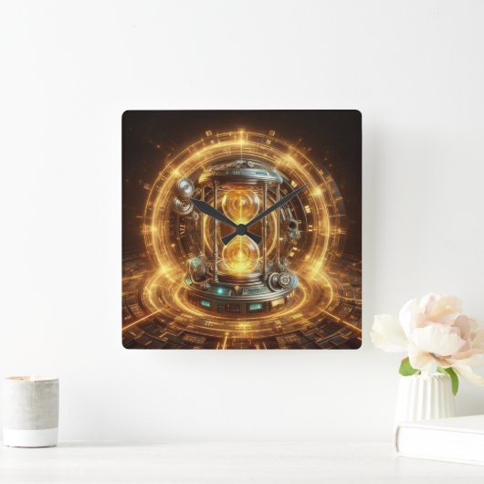 Steampunk, Tijdmachine, Tijd/Ruimte/Continuum 003X Vierkante Klok (Huis)