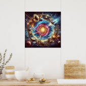 Steampunk/Tijdmachine, Tijd/Ruimte/Continuum 6000X Poster (Keuken)