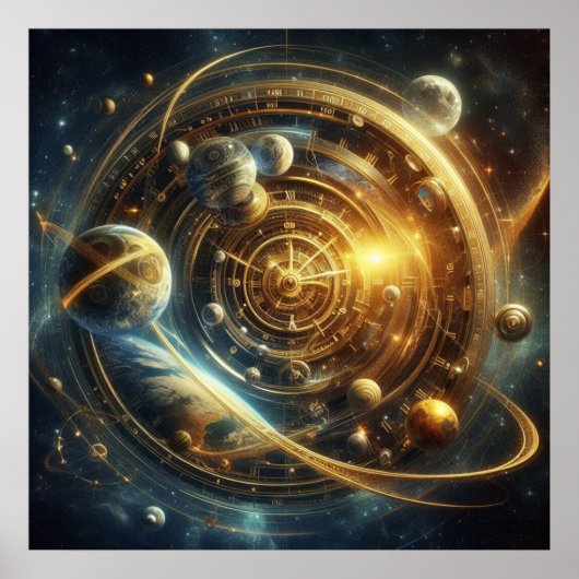 Steampunk/Tijdmachine, Tijd/Ruimte/Continuum 6003X Poster (Voorkant)